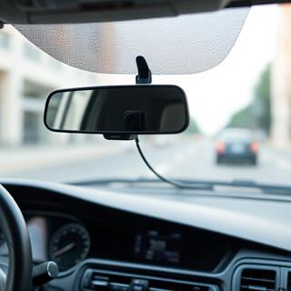 Clean dashboard with minimal clutter and mount points
