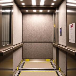 Padded service lift during a residential move