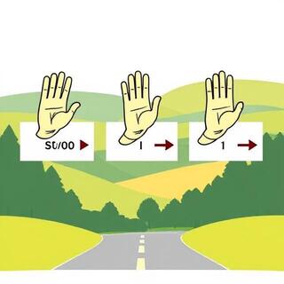 Hand signal sheet used for quiet coordination