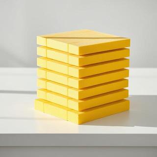 Stack of corrugated pads ready for packing