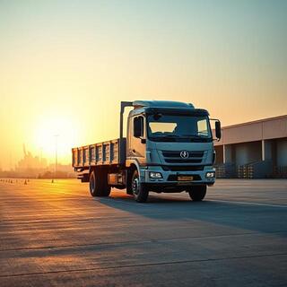 TitanHaul lorry at dawn, ready for dispatch