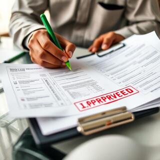 Supervisor checking move permits and safety checklist