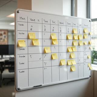 Planner mapping constraints on a whiteboard