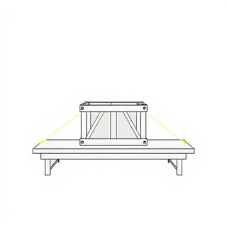 Diagram showing correct strap angles and wrap points